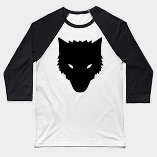 Minimalist Wolf Emblem Baseball T-Shirt